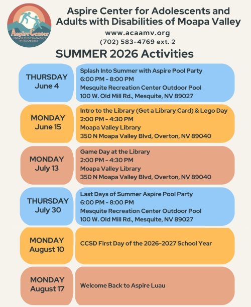 2026 Summer Aspire Calendar - 1