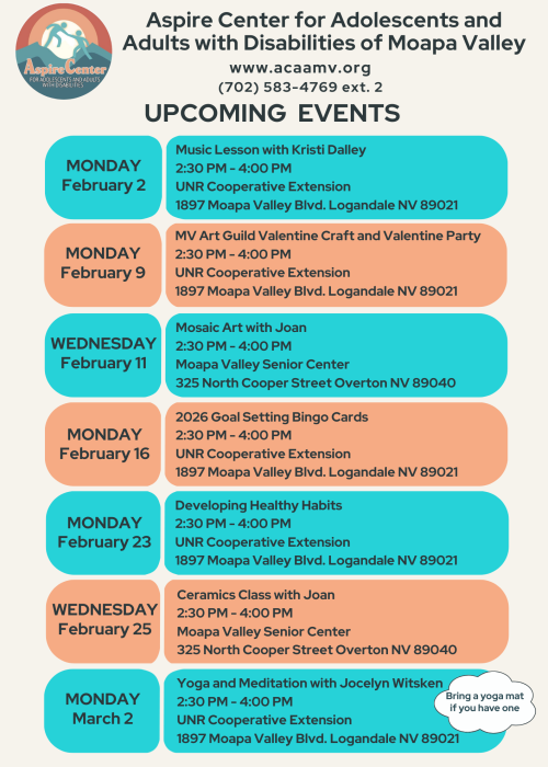 Lilac Olive Peach and Violet Simple Events Schedule Flyer